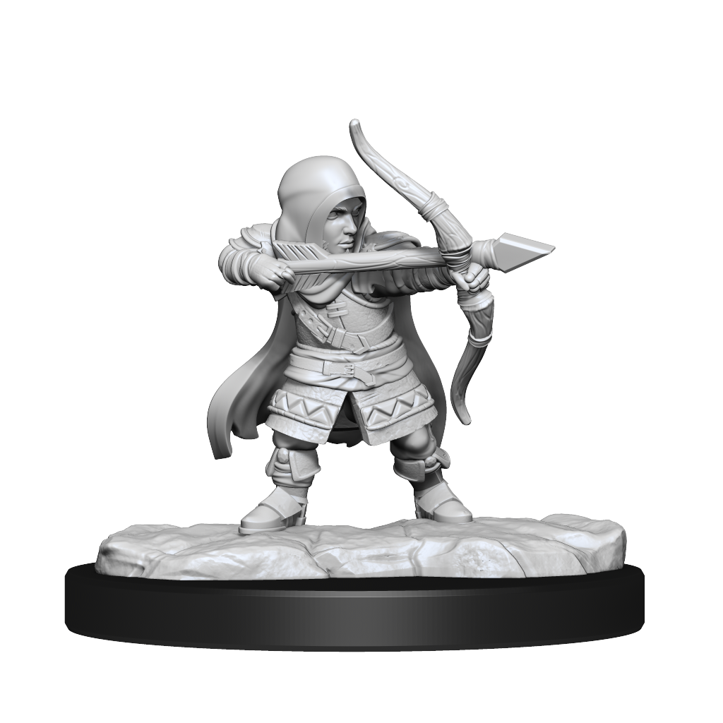 Critical Role Unpainted Miniatures Lotusden Halfling Ranger Male - Good Games