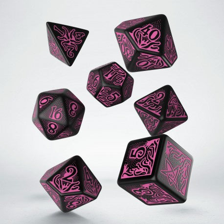 Q Workshop - Call of Cthulhu Black and Magenta Dice Set - Good Games