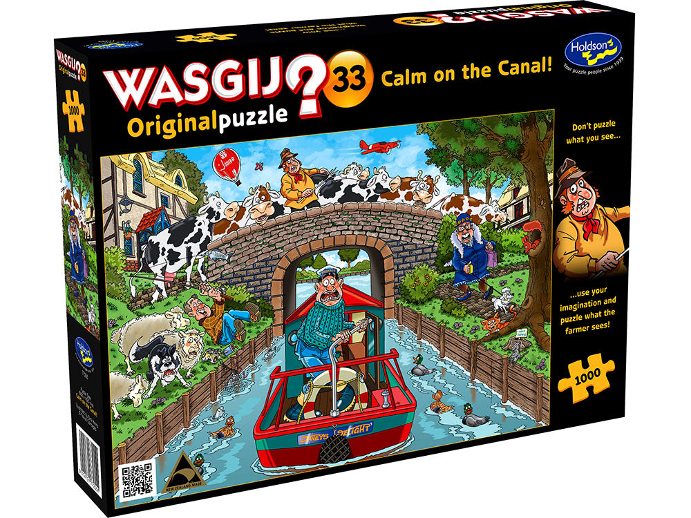 Wasgij? Original 33 - Calm On The Canal - 1000 Piece Jigsaw - Good Games