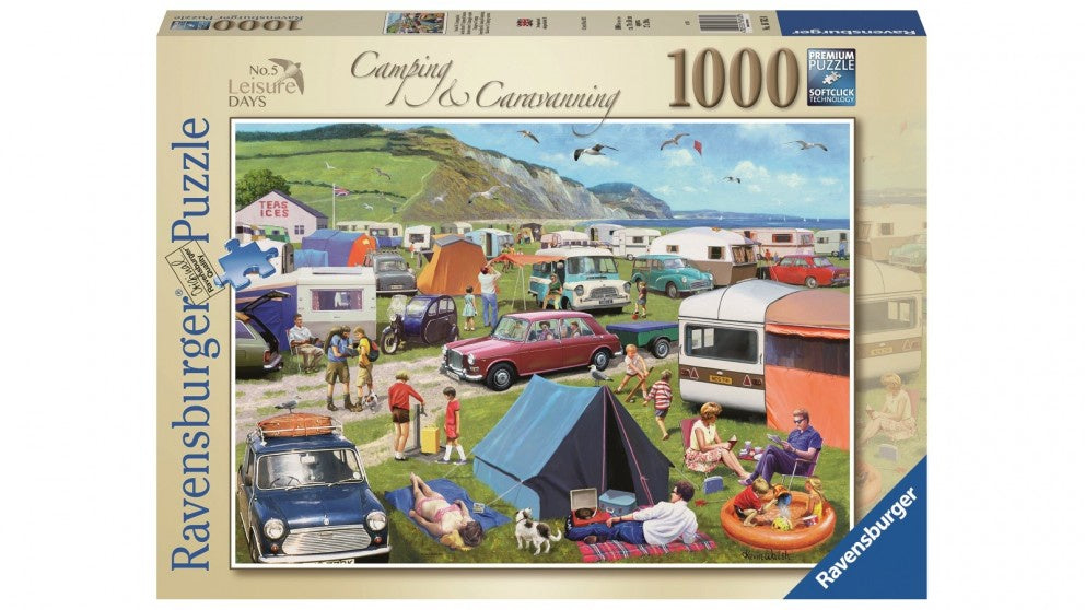 Ravensburger - Leisure Days 5 Camping Caravanning 1000 Piece Jigsaw - Good Games