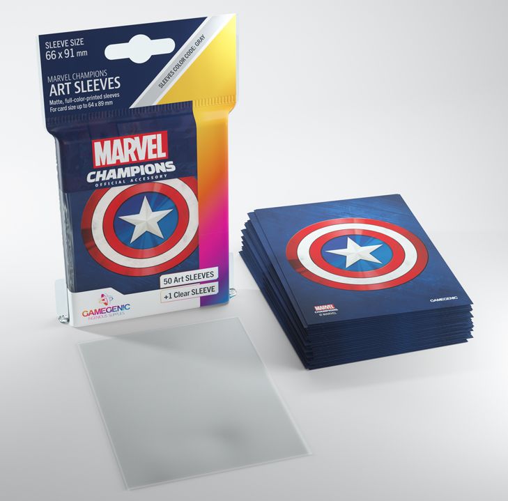 Gamegenic - Captain America: Marvel Champions Art Sleeves - Good Games