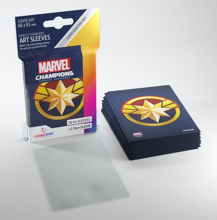 Gamegenic - Captain Marvel: Marvel Champions Art Sleeves - Good Games