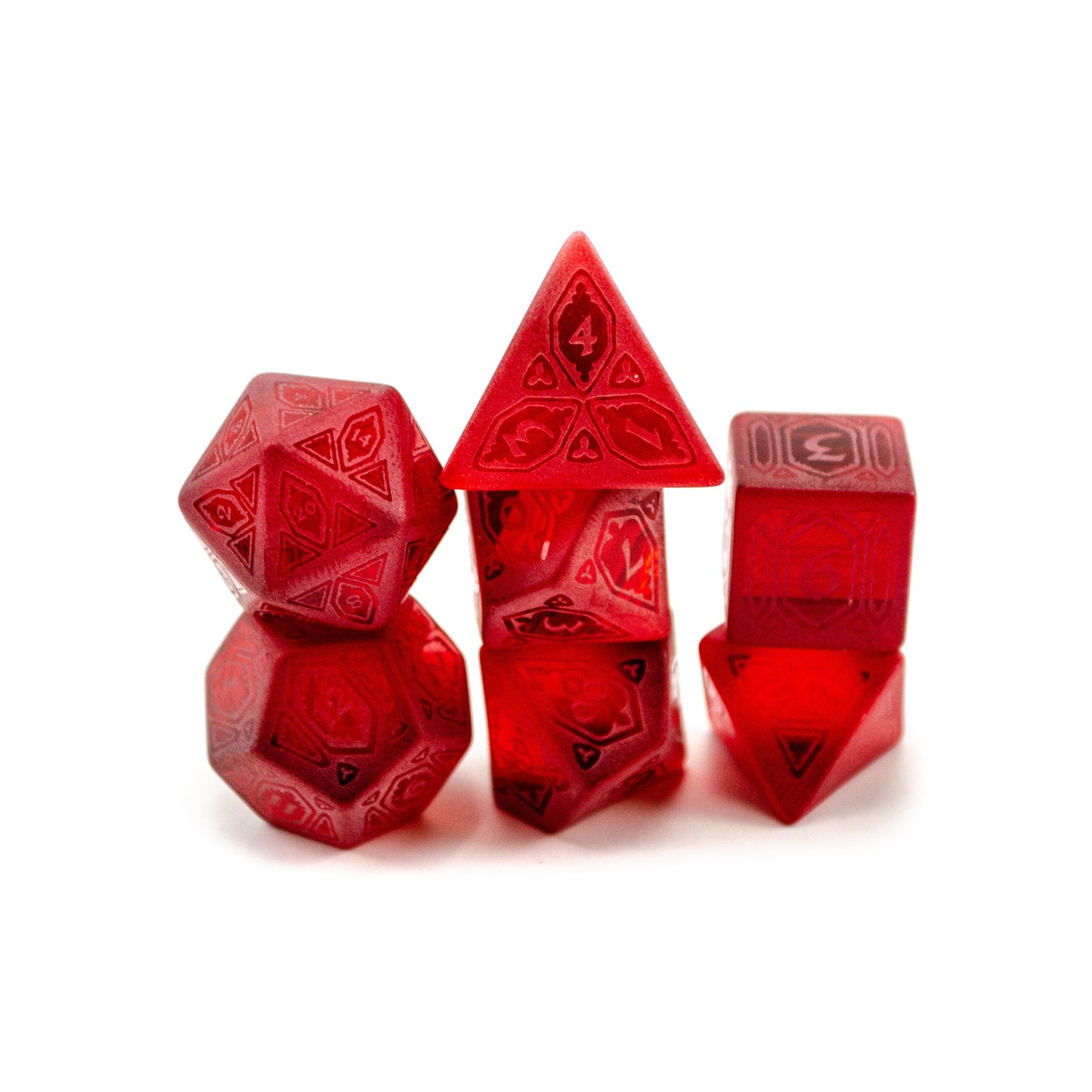 Level Up Dice - Cathedral Crown Crystal Red - Good Games