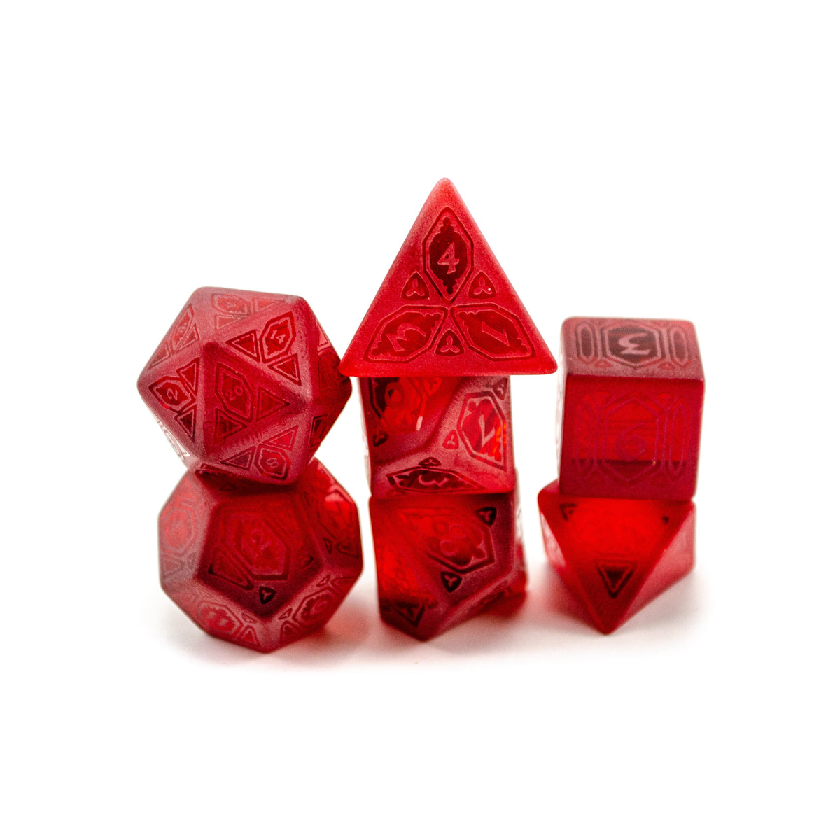 Level Up Dice - Cathedral Crown Crystal Red - Good Games