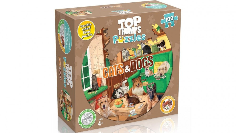 Top Trumps Cats & Dogs 100 Piece Jigsaw - Good Games