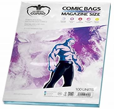 Ultimate Guard: Comic Bags – Resealable – Magazine Size - Good Games