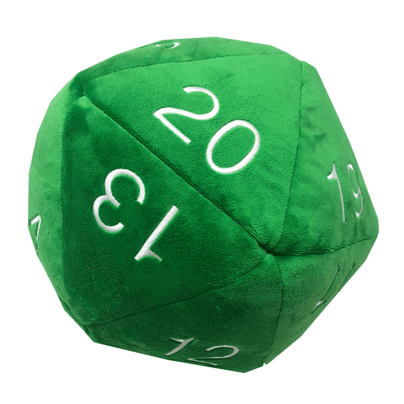 Jumbo D20 Plush - Green - Good Games