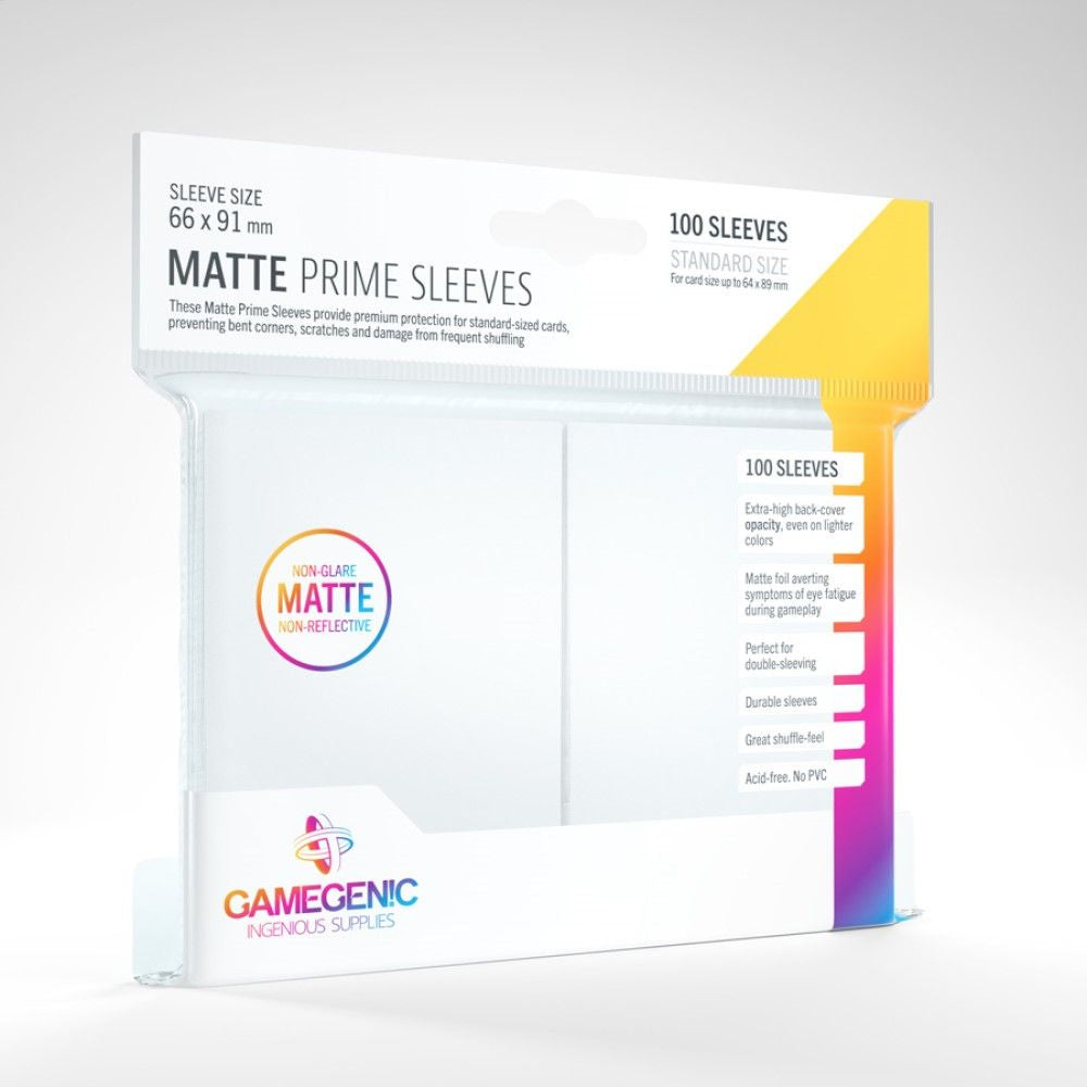 Gamegenic Matte Prime Standard Size (100) - White