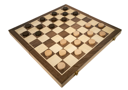 LPG Wooden Folding Chess/Checkers/Backgammon Set 35cm - Good Games