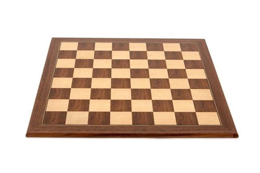 Dal Rossi - Economy Chess Board Walnut 50cm - Good Games
