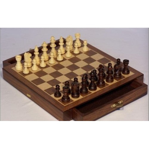Chess set magnetic with drawers walnut 10 - Good Games