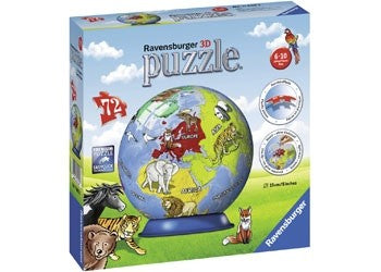 Ravensburger - Childrens Globe Puzzleball - 72 Piece 3D Jigsaw - Good Games