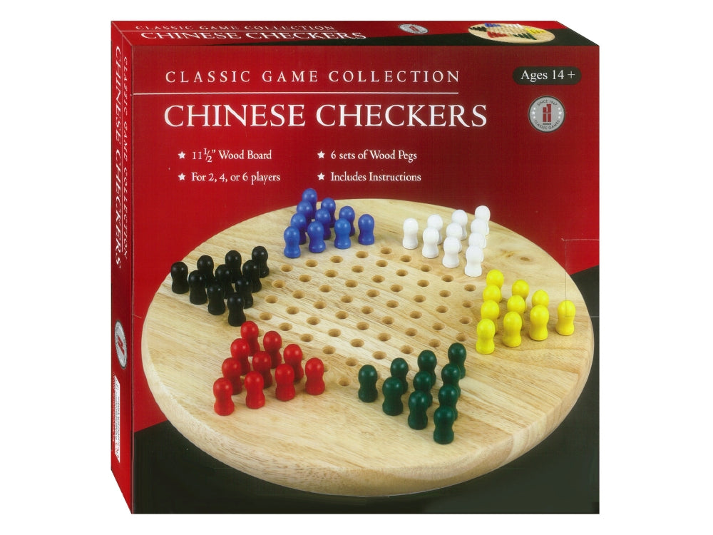 Chinese Checkers - Wood with Pegs - Good Games