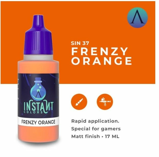Scale 75 – Instant Colors Frenzy Orange 17ml (SIN-37) - Good Games