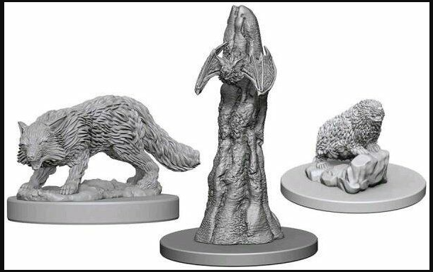 Pathfinder Deep Cuts Unpainted Miniatures Familiars