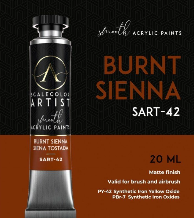 Scale 75 - Scalecolor Artist Burnt Sienna 20ml - Good Games