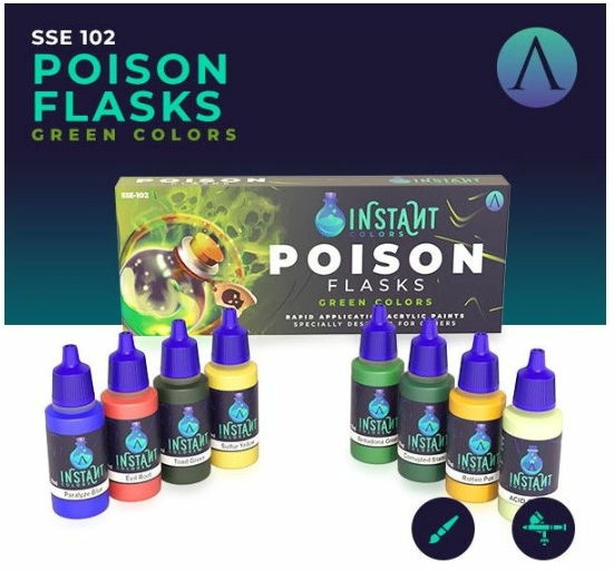 Scale 75 – Instant Colors Poison Flasks Paint Set - Good Games