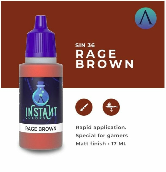 Scale 75 – Instant Colors Rage Brown 17ml (SIN-36) - Good Games