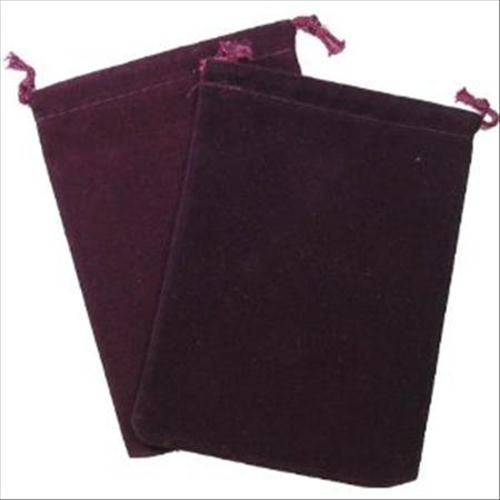 Chessex - Velour Cloth Bag Small Size - Burgundy (CHX02373) - Good Games