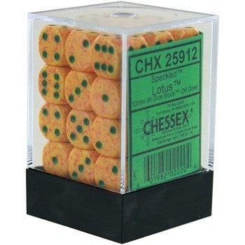 Chessex - Speckled 12mm D6 Set - Lotus (CHX25912) - Good Games