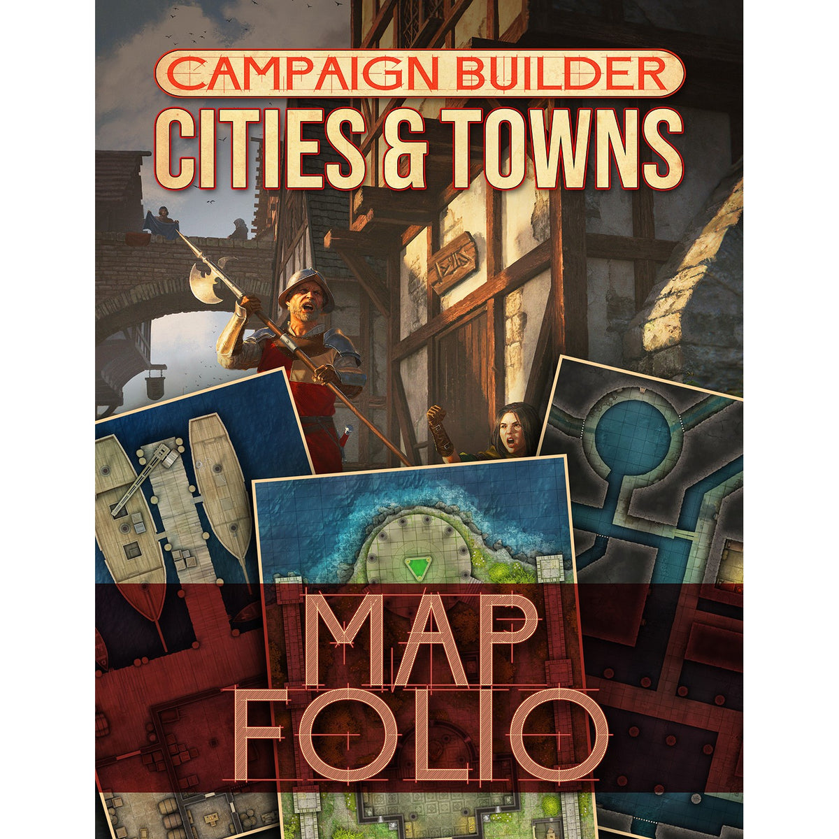 Campaign Builder: Cities and Towns Map Folio - Good Games