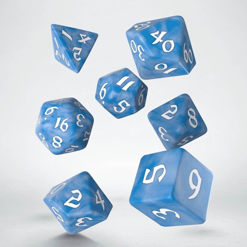 Q Workshop - Runic Glacier and White Dice Set - Good Games