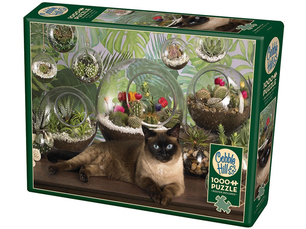 Cobble Hill Terraium Cat 1000 Piece Jigsaw - Good Games