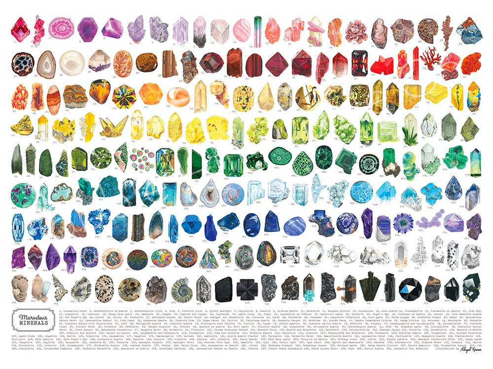 Cobble Hill Marvelous Minerals 1000 Piece Jigsaw - Good Games