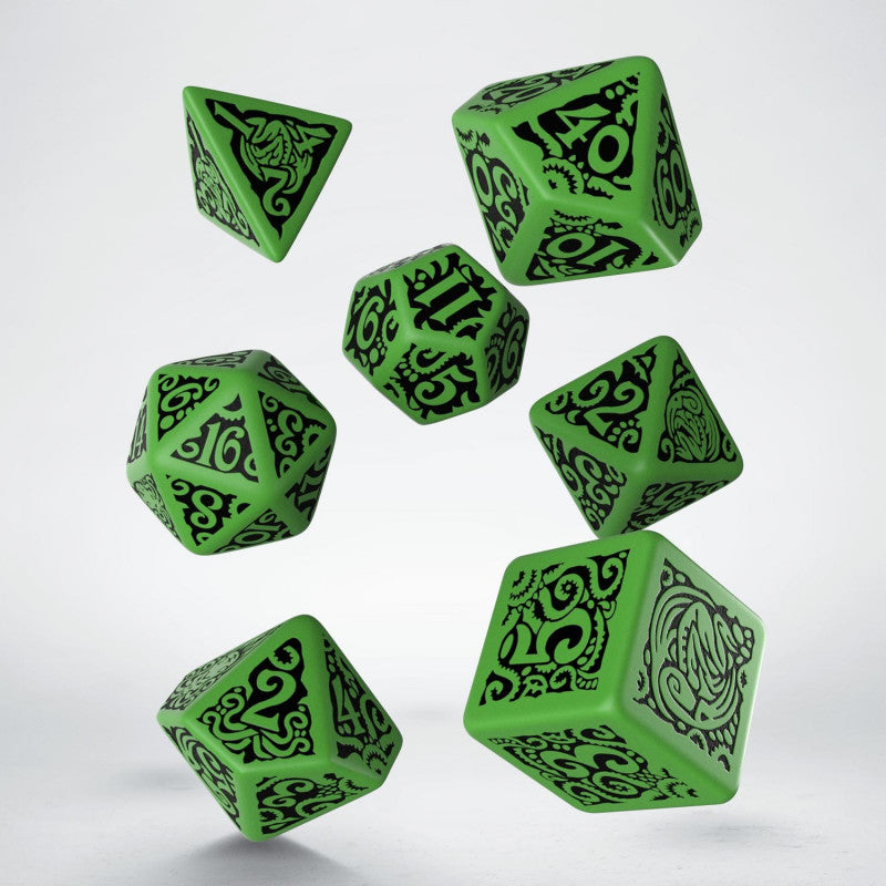 Q Workshop - Call of Cthulhu The Outer Gods Cthulhu Dice Set (7) - Good Games