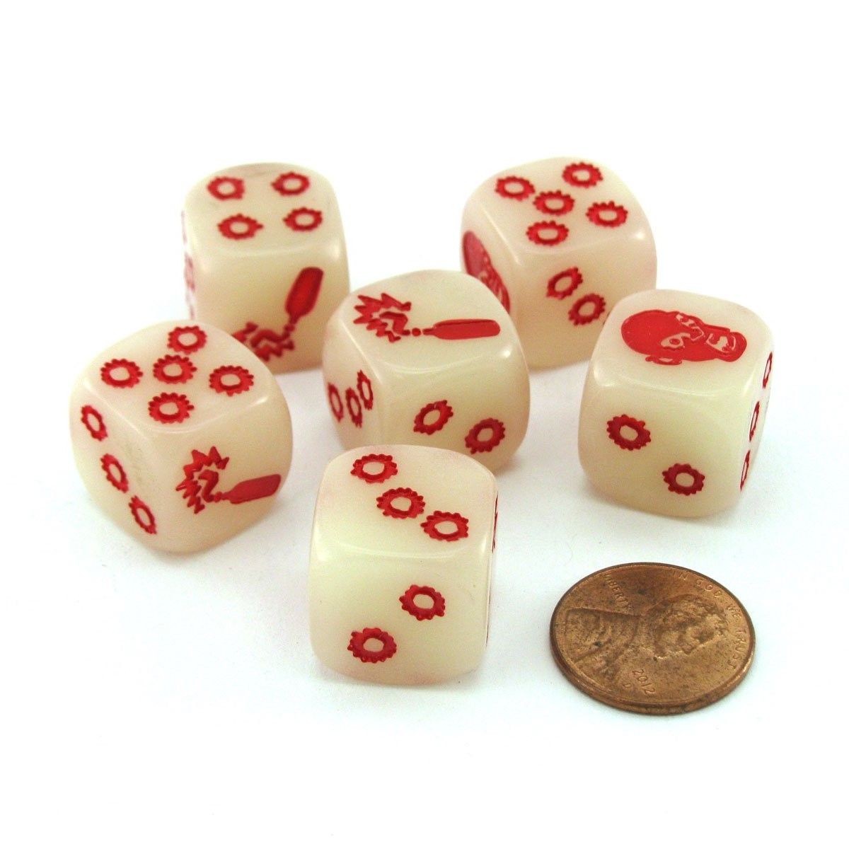 Zombicide Glow In The Dark Dice