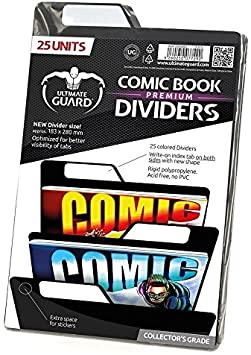 Ultimate Guard Premium Comic Book Dividers Black (25)