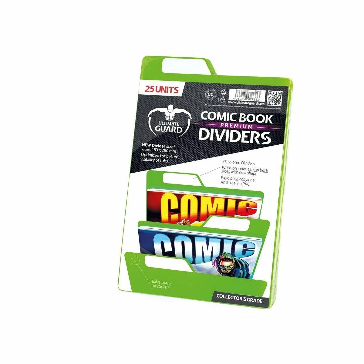 Ultimate Guard: Comic Book Dividers – Premium – Green - Good Games
