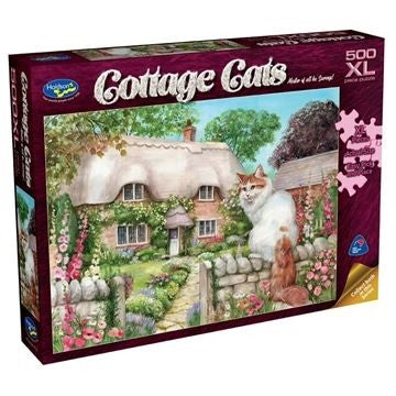 Holdson - Cottage Cats The Gate Keeper 500 XL Piece Jigsaw
