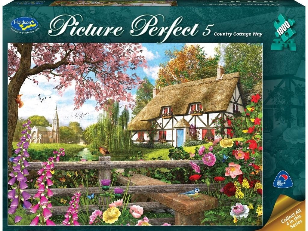 Holdson - Picture Perfect Country Cottage Way 1000 Piece Jigsaw - Good Games