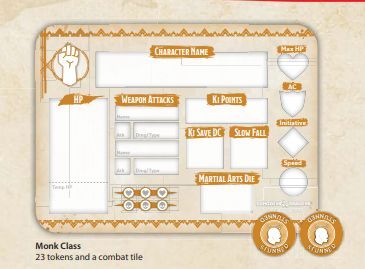 Dungeons &amp; Dragons Monk Class Token Set - Good Games