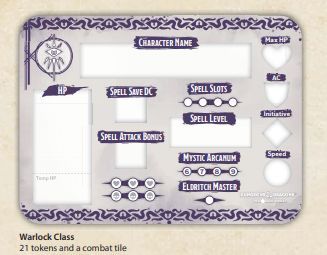 Dungeons and Dragons Warlock Class Token Set - Good Games
