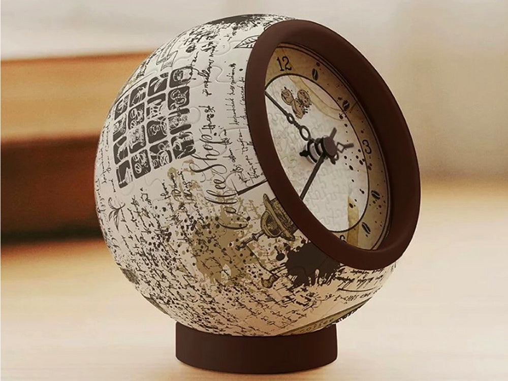 Puzzle Clock Manuscript Coffee