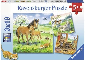 Ravensburger - Cuddle Time - 3x49 Piece Jigsaw