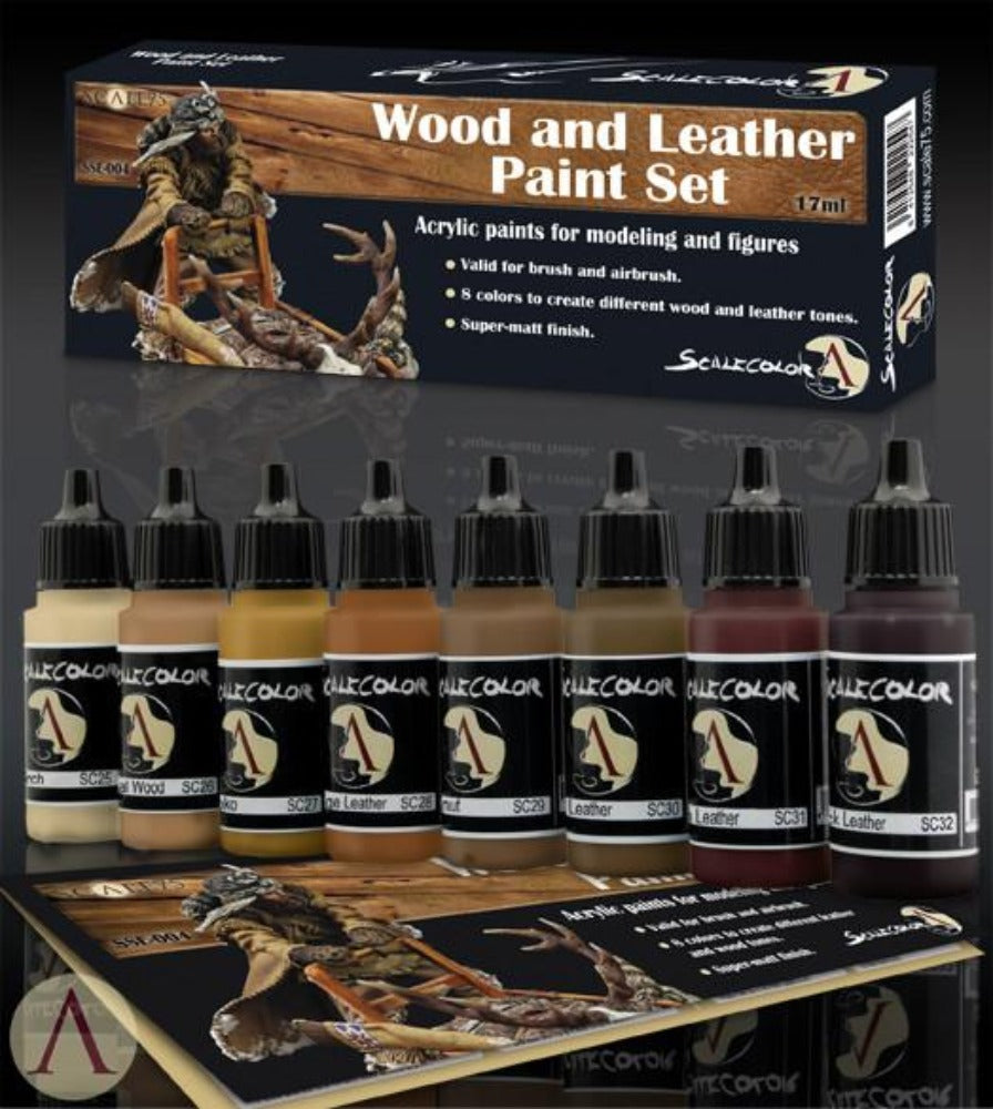Scale 75 - Scalecolor Wood And Leather Paint Set (SSE-004) - Good Games