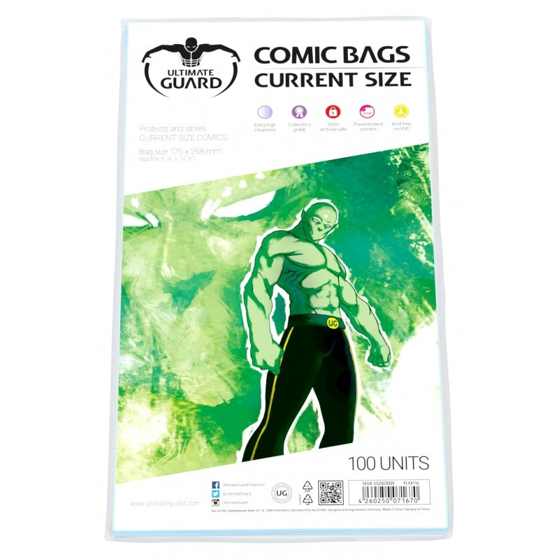 Ultimate Guard: Comic Bags – Current Size