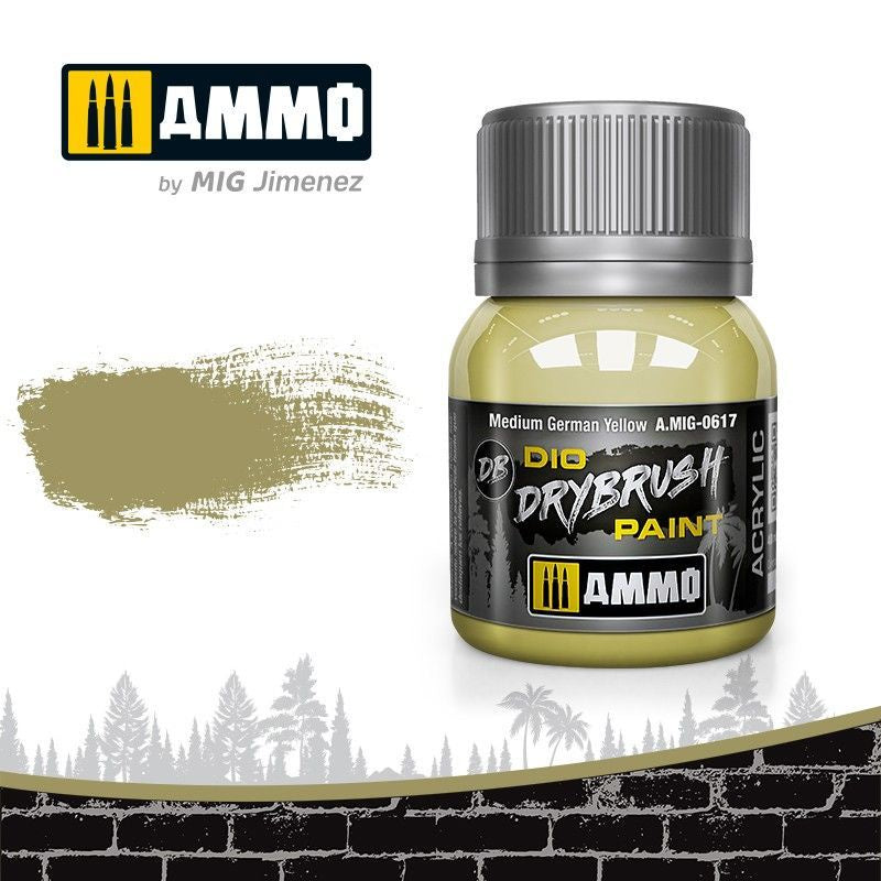 Ammo by MIG Drybrush Medium German Yellow - Good Games