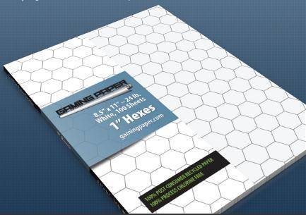 Gaming Paper Singles: White 1 Hexagon - Good Games