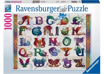 Ravensburger - Dragon Alphabet 1000 Piece Jigsaw - Good Games