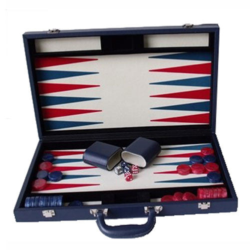 Dal Rossi - Backgammon Blue PU Leather 18 - Good Games