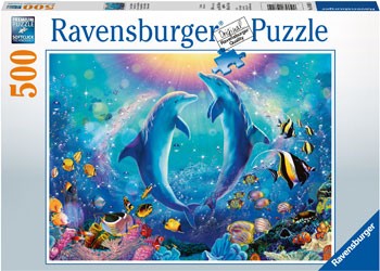Ravensburger - Dancing Dolphins - 500 Piece Jigsaw - Good Games