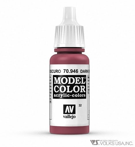 Vallejo Model Colour - Dark Red 17ml Acrylic Paint (AV70946) - Good Games