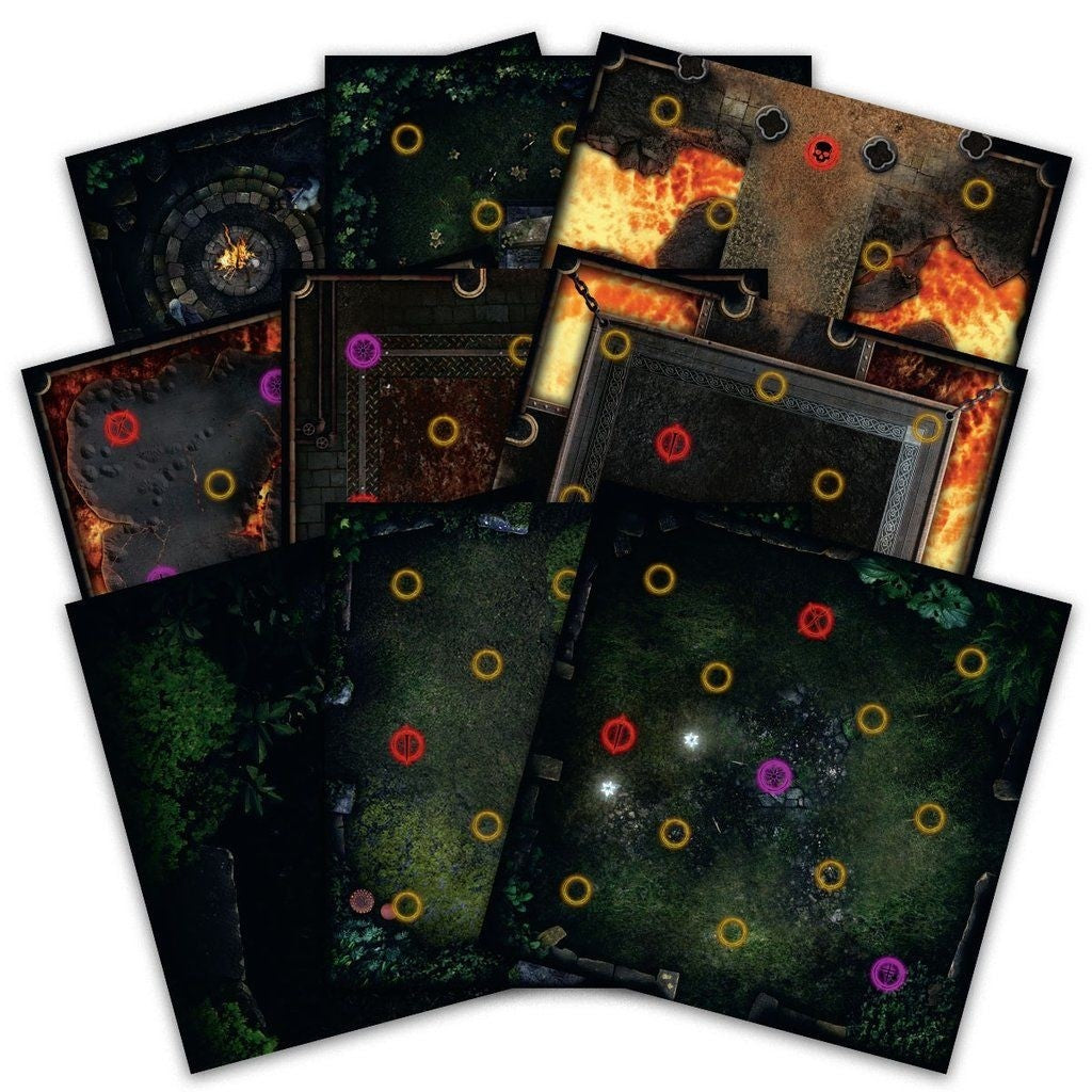 Dark Souls The Board Game Darkroot Basin And Iron Keep Tile Set