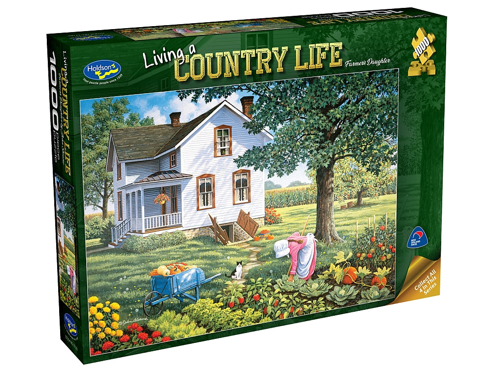 Holdson - Living Country Life Farmers Daughter 1000 Piece Jigsaw - Good Games
