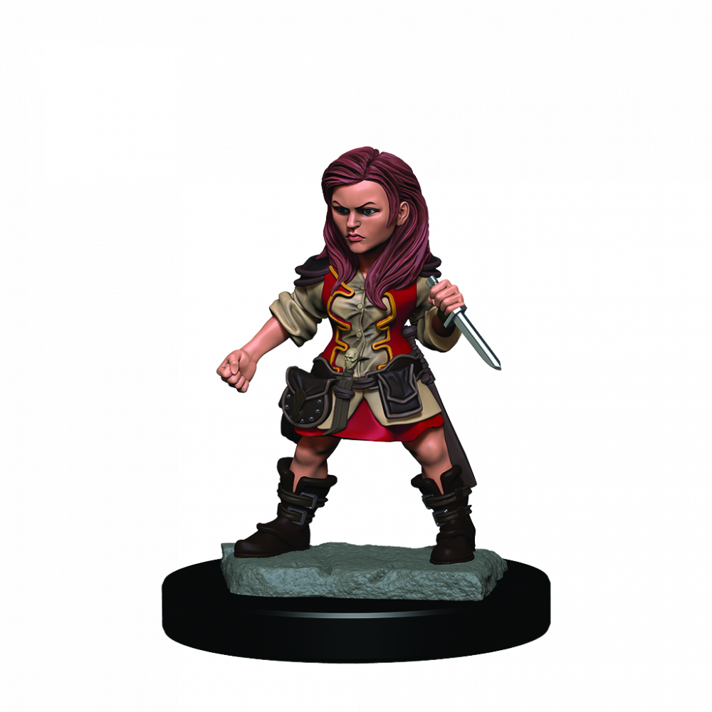 Dungeons & Dragons Premium Painted Figures Halfling Female Rogue - Good Games