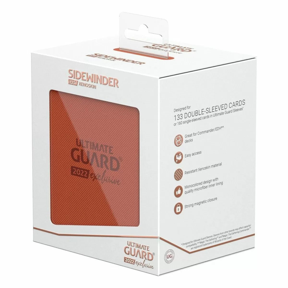 Ultimate Guard - Sidewinder 133+ Xenoskin 2022 Exclusive Dark Orange Deck Box - Good Games
